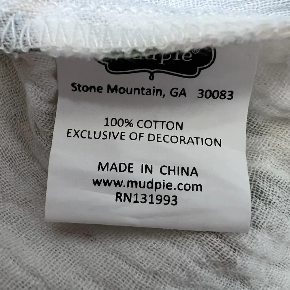 Mud Pie Girls Tunic & Capri Set Size 5T Magnolia Floral Cotton Gauze Outfit New
